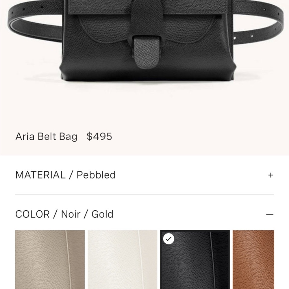 Senreve Aria Black Belt Bag - Picture 6 of 10